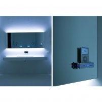 zrcadlo LED-RGB + iPOD MP3 / Antonio Lupi