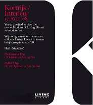 Living Divani na výstavě Interieur 08, 17. – 26. 10. 2008, Kortrijk, Belgie