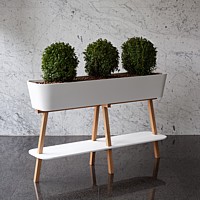 FLOWERLOVER – květináč z materiálu DuPont­™Corian® / design: Adam Tureček