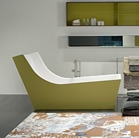 Antonio Lupi – CUNA – pohodlná vana s opěrkou zad / design Carlo Colombo